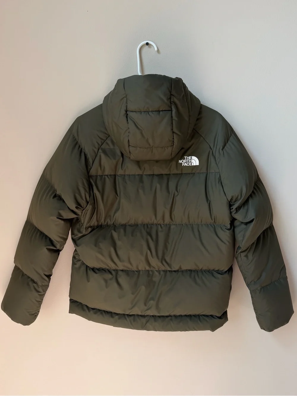 Boys' North Down Hooded Jacket, Color: New Taupe Green, Size: XL (14/16)